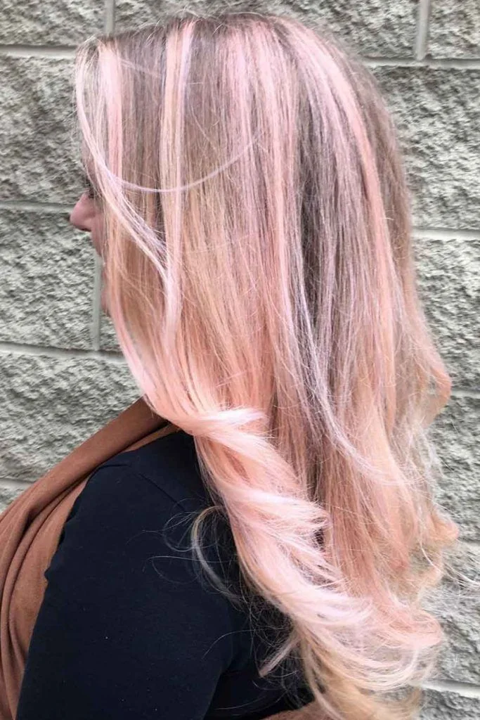 Photo showing long Pastel Pink Layers, with the hairstyle clearly visible.