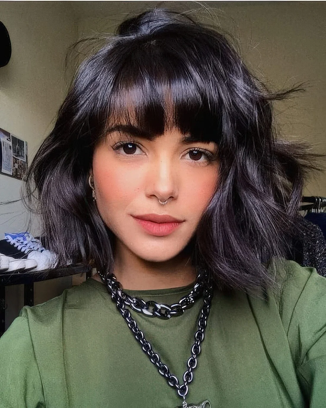 Photo showing layered bob haircut, with the hairstyle clearly visible.