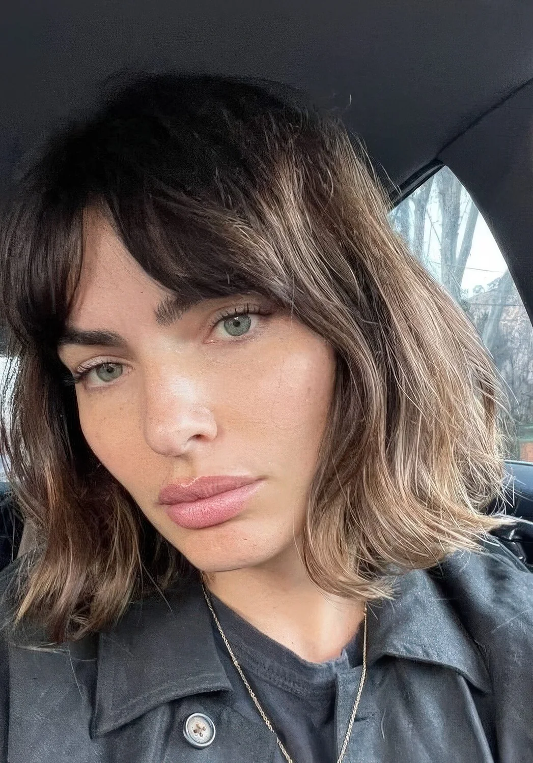 Photo showing long bob hairstyle, with the hairstyle clearly visible.