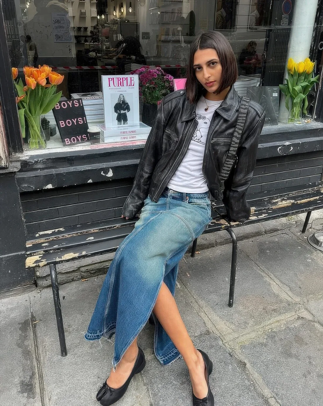 Box bob with a sleek, straight, classic look.