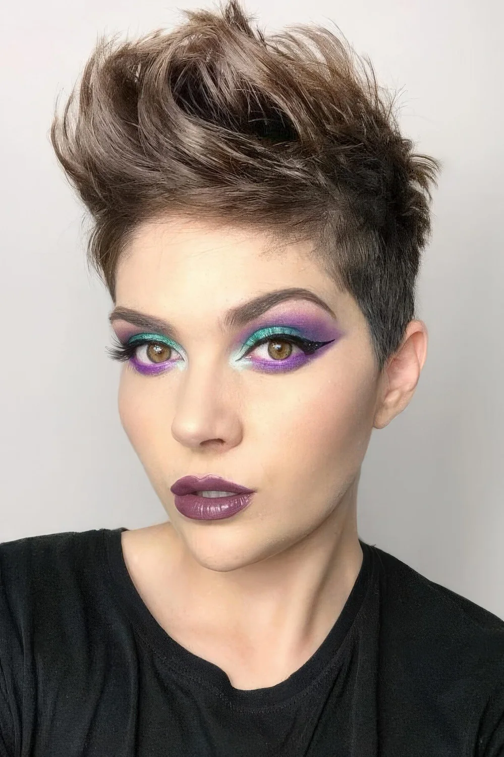 Photo showing disconnected long pixie that, with the hairstyle clearly visible.