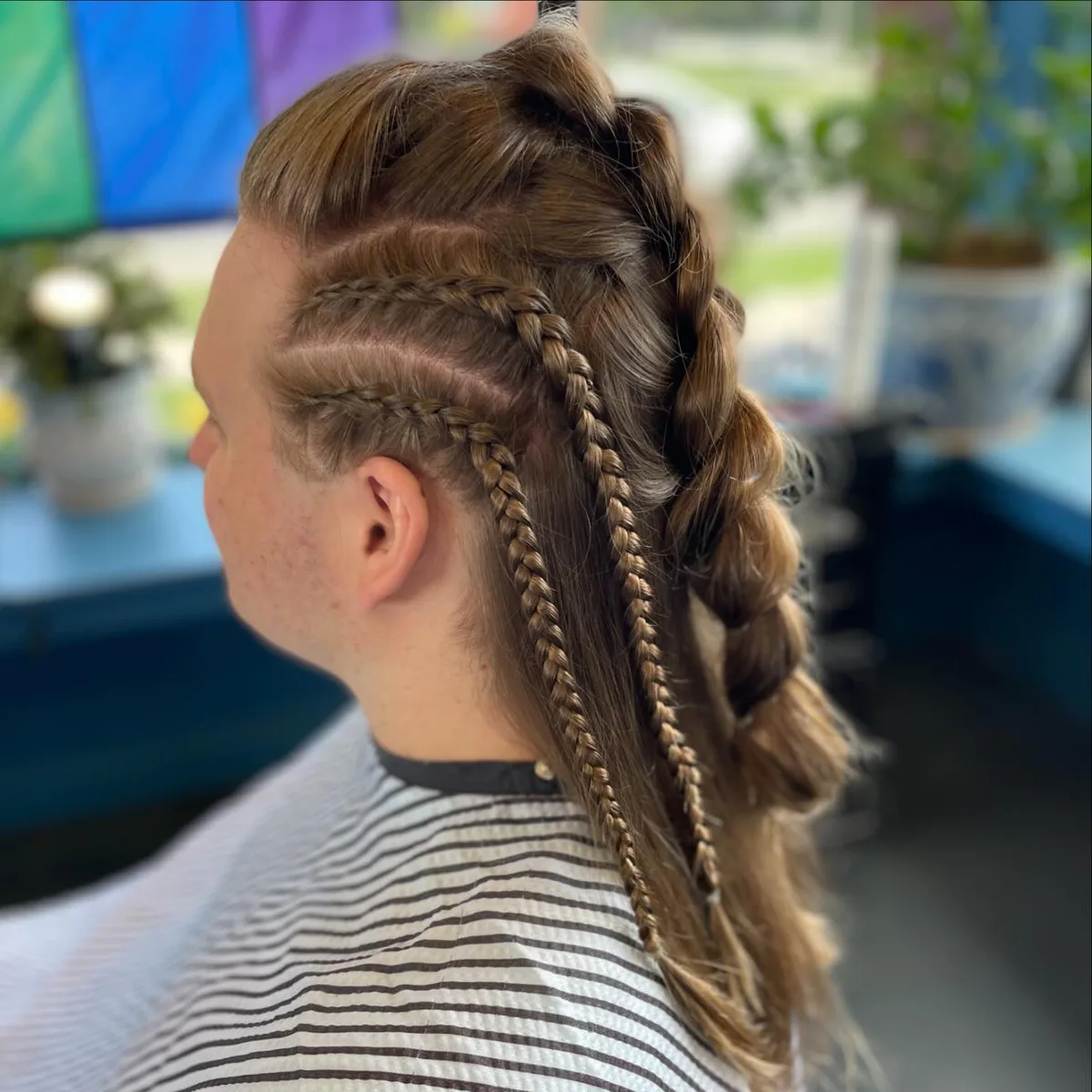 chest braids brunette bubble braid shown as a bubble braid ponytail hairstyles idea