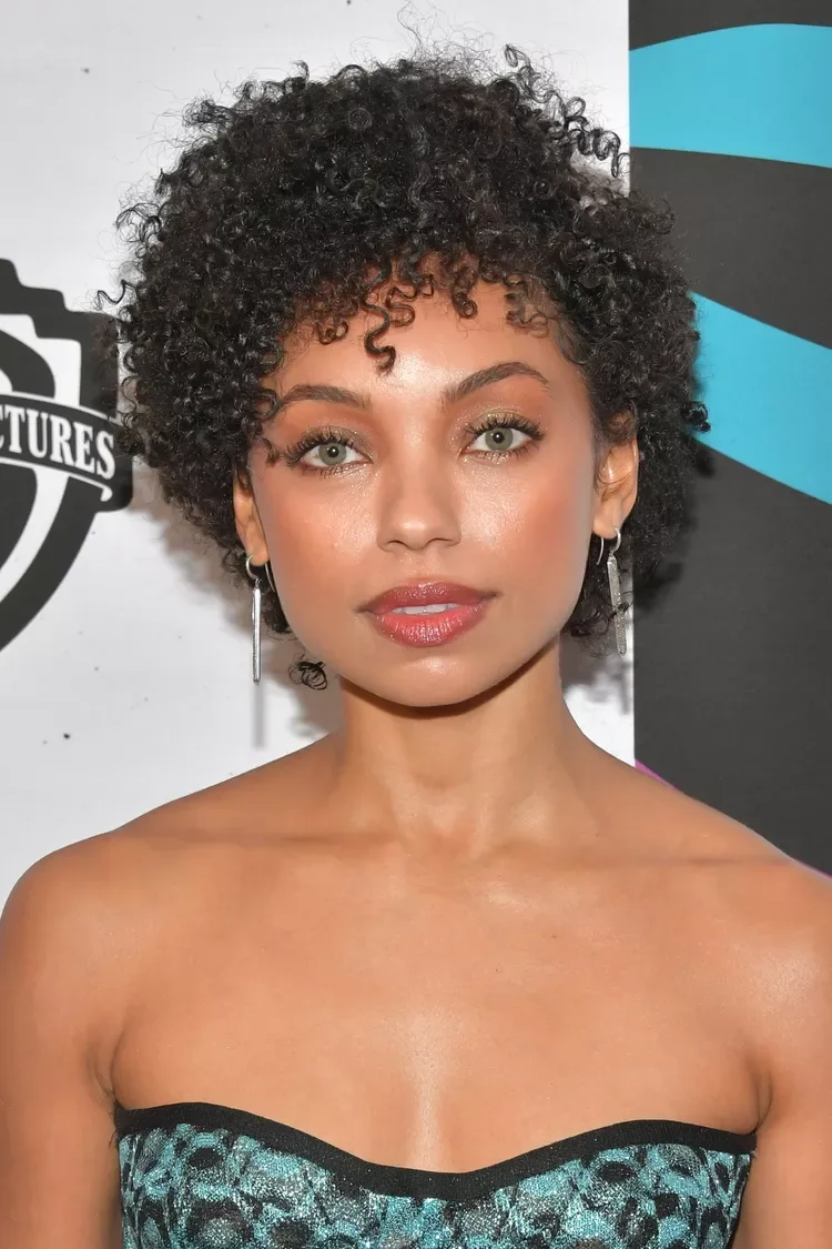 ear coily black curly style with curly fringe fringe shown as a curly hairstyles ideas idea