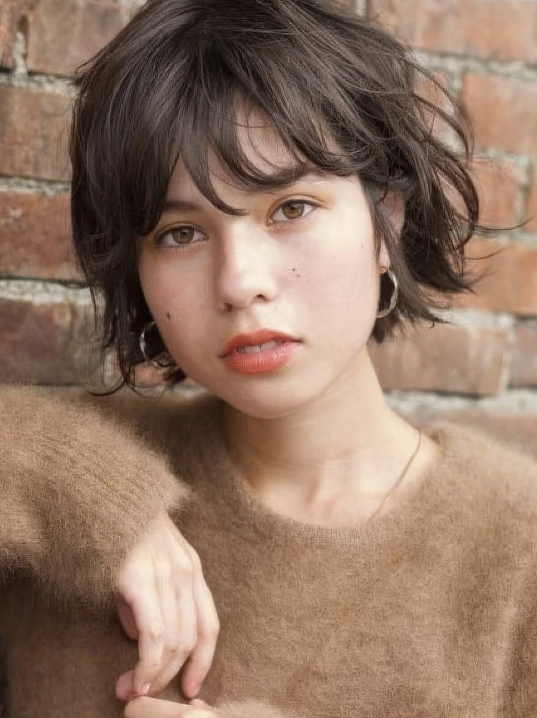 Photo showing french bob hairstyle, with the hairstyle clearly visible.