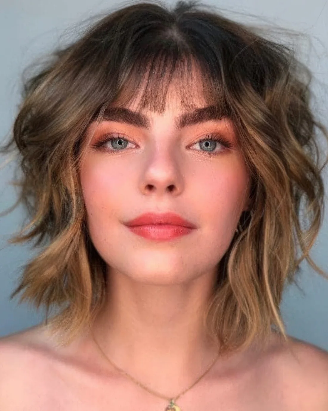 Photo showing shag hairstyle, with the hairstyle clearly visible.