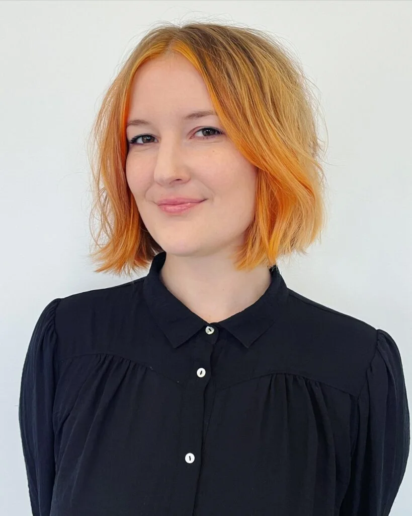 shoulder straight chestnut bob shown as a lob haircuts for thin hair idea