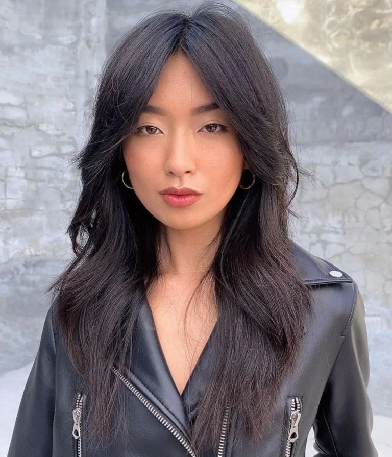 Photo showing shaggy layered cut, with the hairstyle clearly visible.