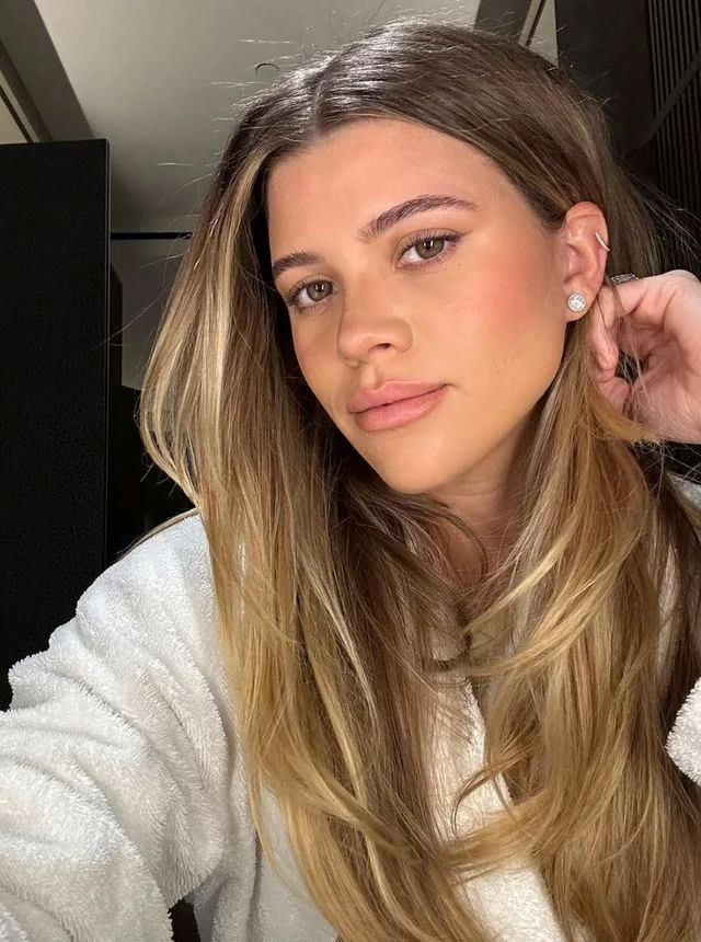 Photo showing layers and balayage, with the hairstyle clearly visible.