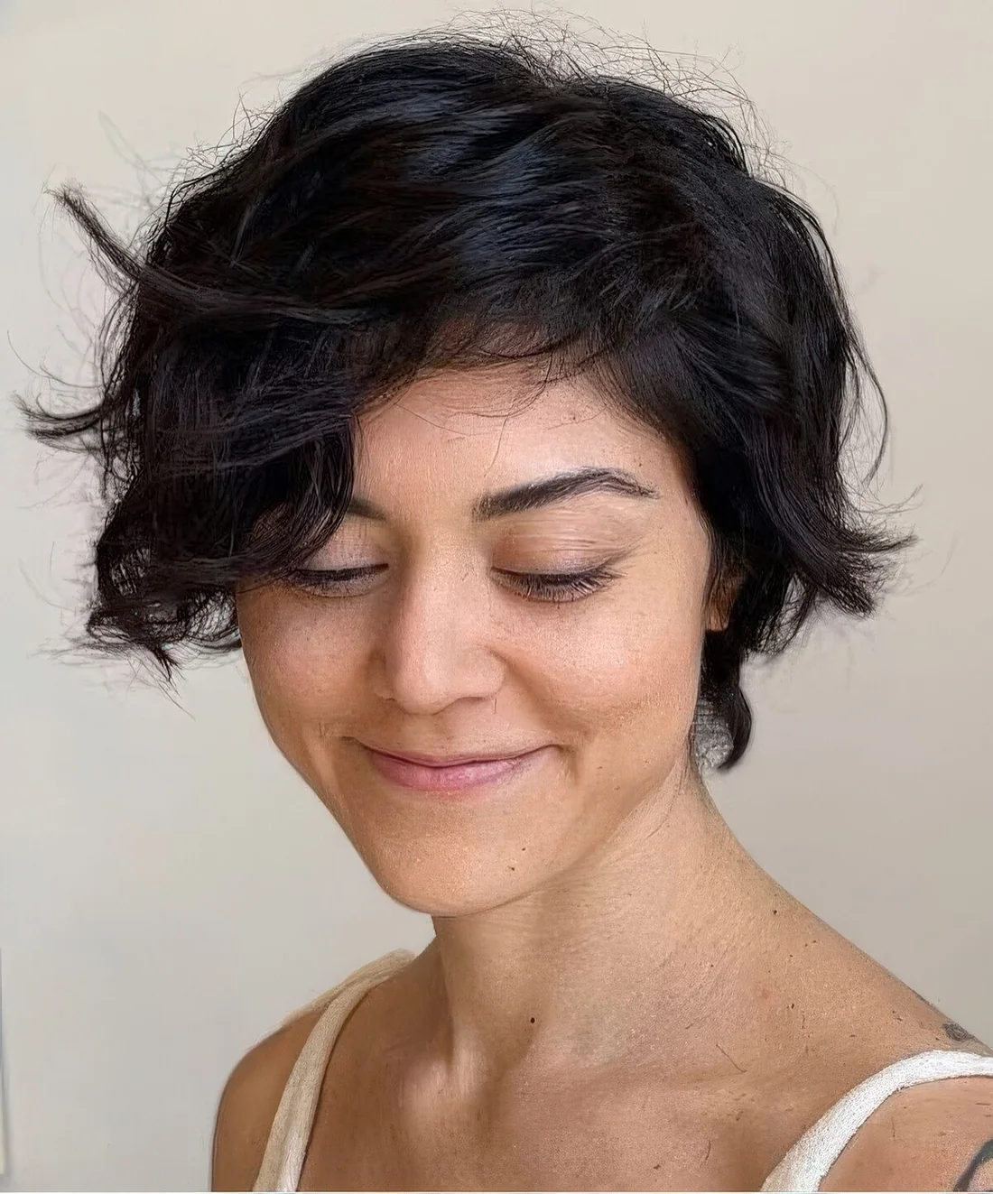 Photo showing bixie hairctu, with the hairstyle clearly visible.