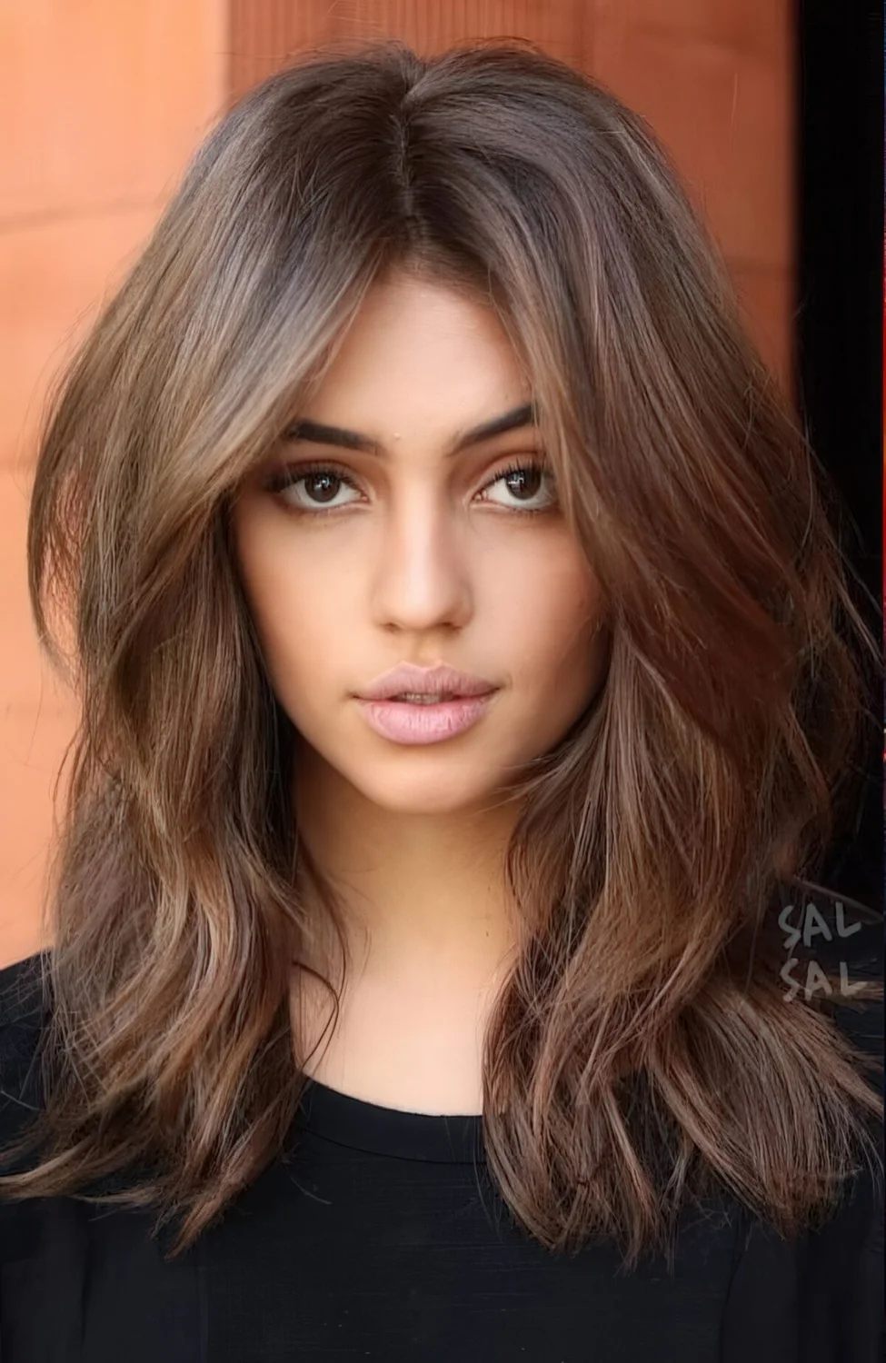 Photo showing even if your hair, with the hairstyle clearly visible.