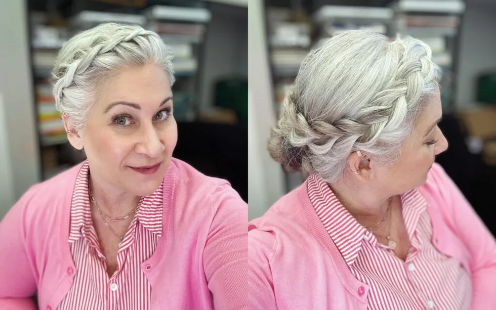 shoulder braids silver dutch shown as a mother of the bride hairstyles idea