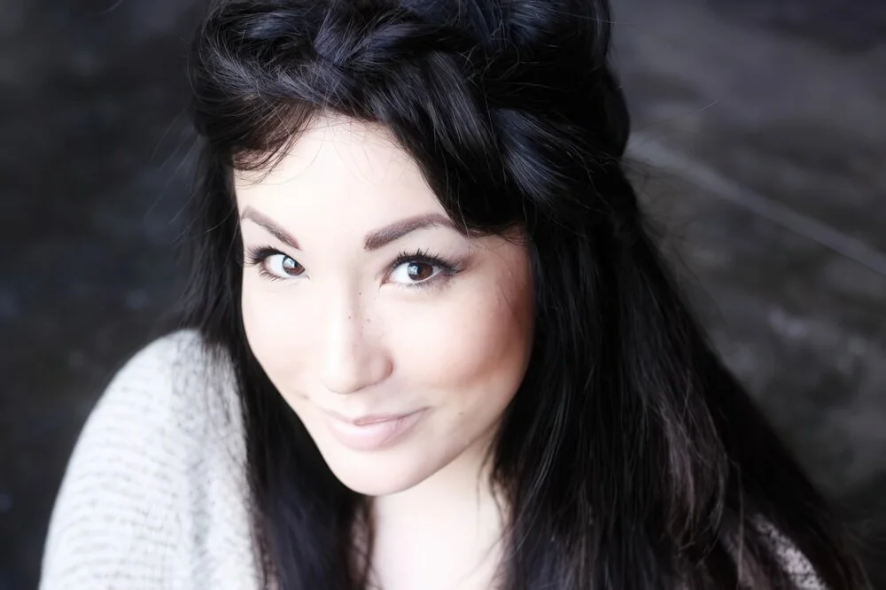 Loose dark side braid with crown volume.