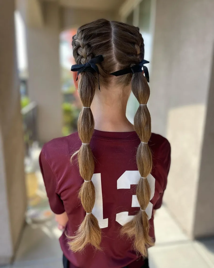 Braided ponytail for older students with a polished school finish