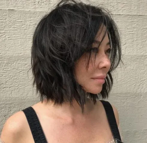 Shaggy bobs are actually better when worn with a matte finish as by removing shine, an artistic style that oozes intrigue.