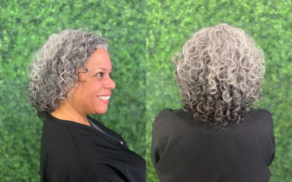 neck curly silver curly style shown as a short hairstyles for older black women idea