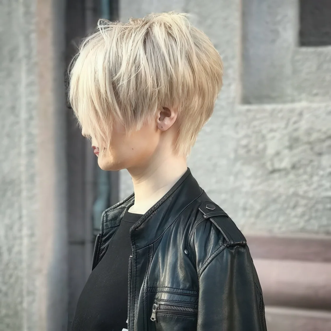 Layered and shaggy pixie haircut for daring girls.