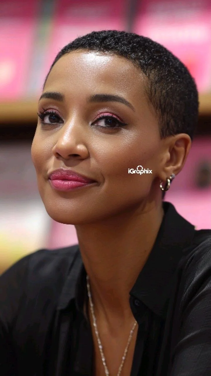 scalp coily black buzz cut shown as a short pixie cut ideas idea