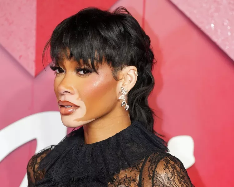 ear straight chestnut mullet with wispy fringe shown as a short pixie cut ideas idea