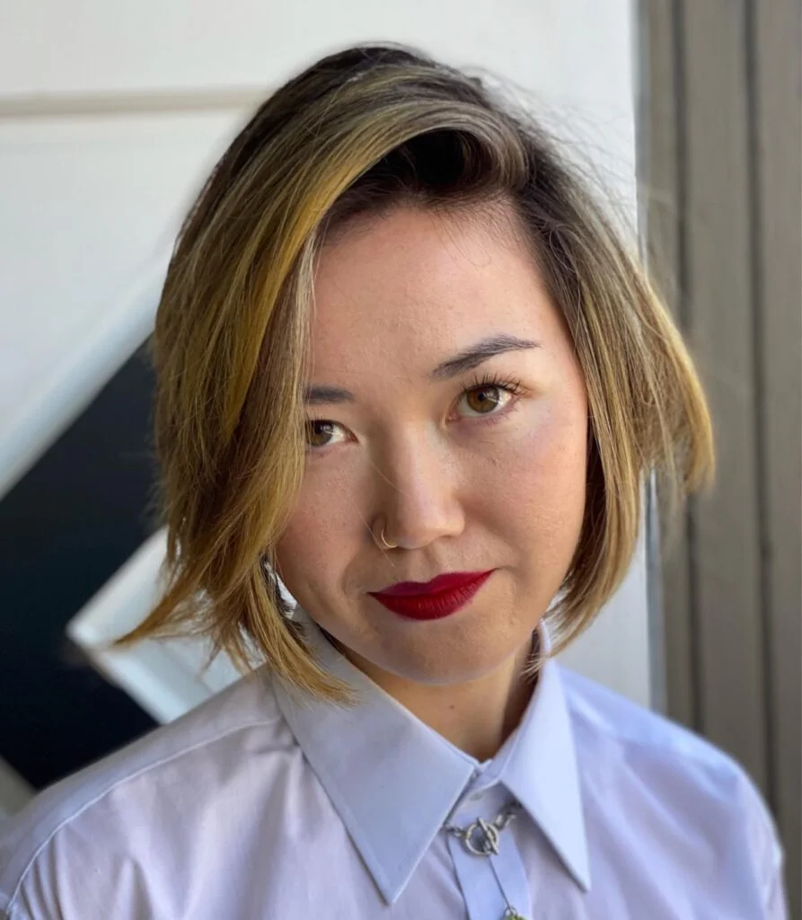 shoulder straight chestnut bob shown as a shoulder length hairstyles for thin fine hair idea