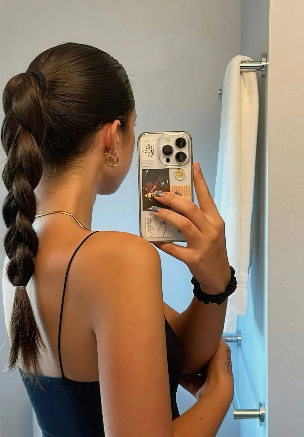 Photo showing ponytail braid, with the hairstyle clearly visible.