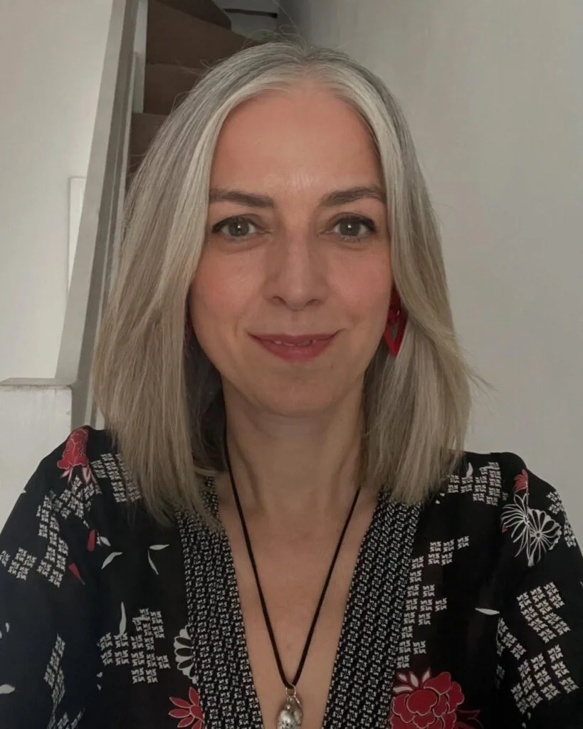 chin straight silver lob shown as a thin hairstyles for older women idea, featuring straight texture