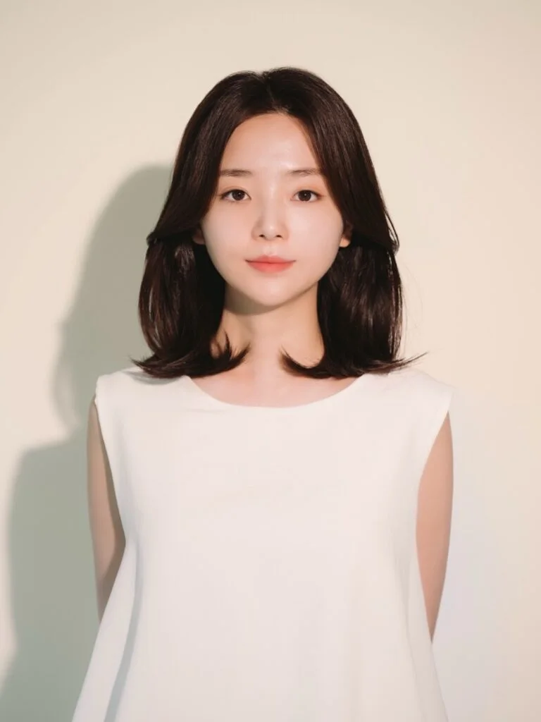 neck straight black bob shown as a thin hairstyles round face idea