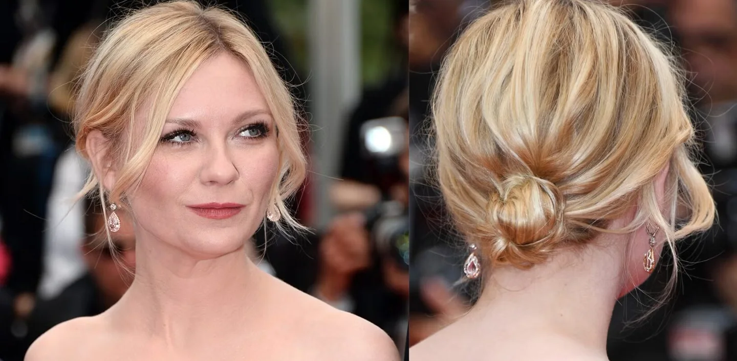 chest wavy honey updo shown as a updos for fine thin hair idea