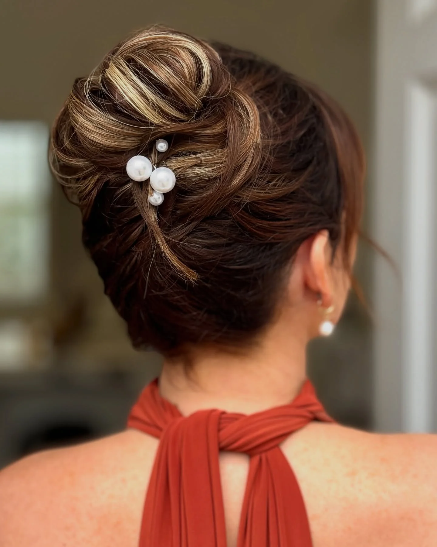 shoulder wavy blonde updo shown as a updos for fine thin hair idea