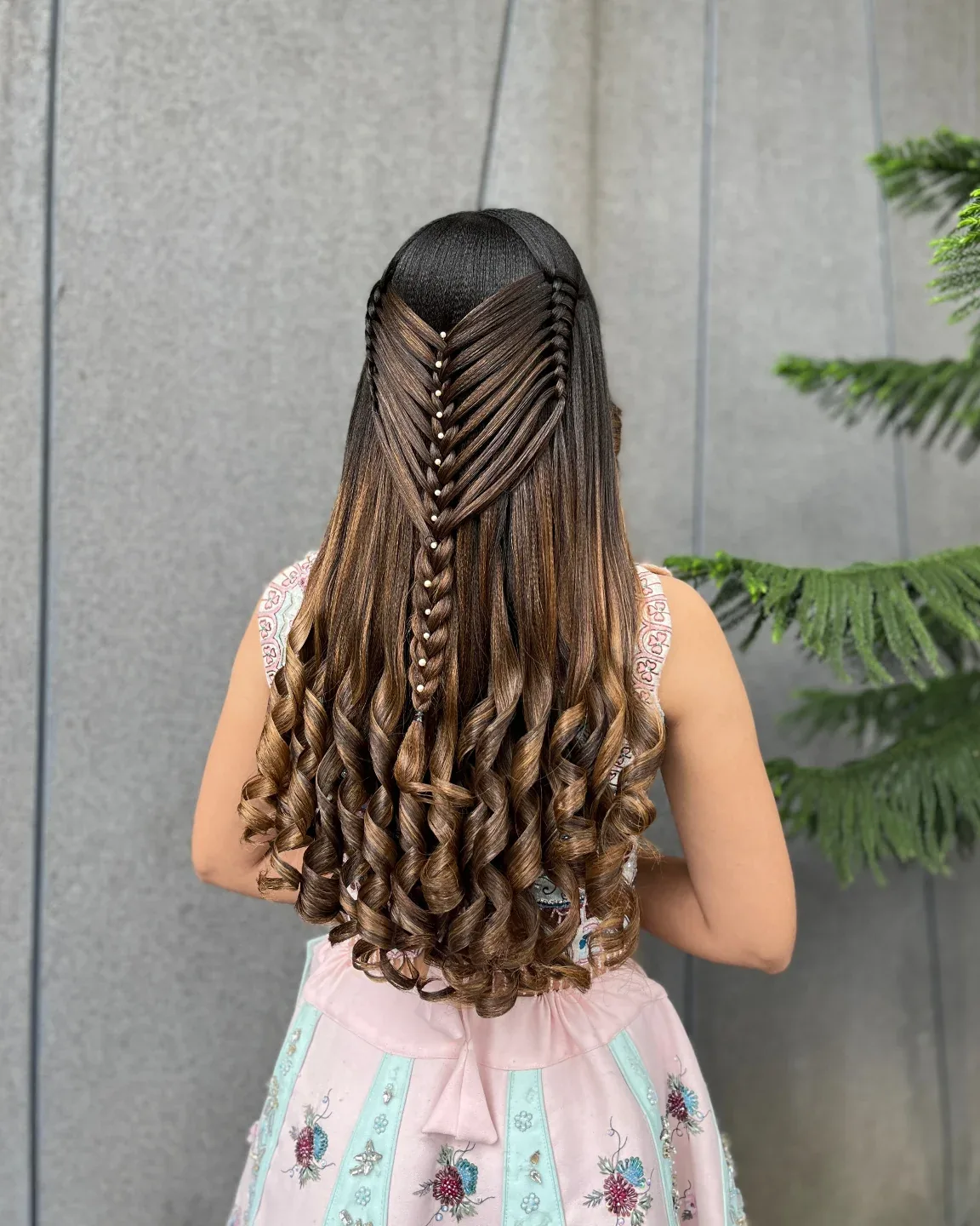 chest braids brunette braid shown as a waterfall hairstyles idea