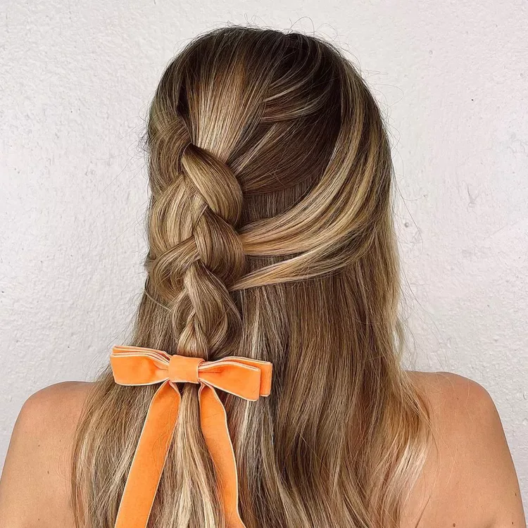 chest braids brunette braid shown as a waterfall hairstyles idea, featuring chest outline