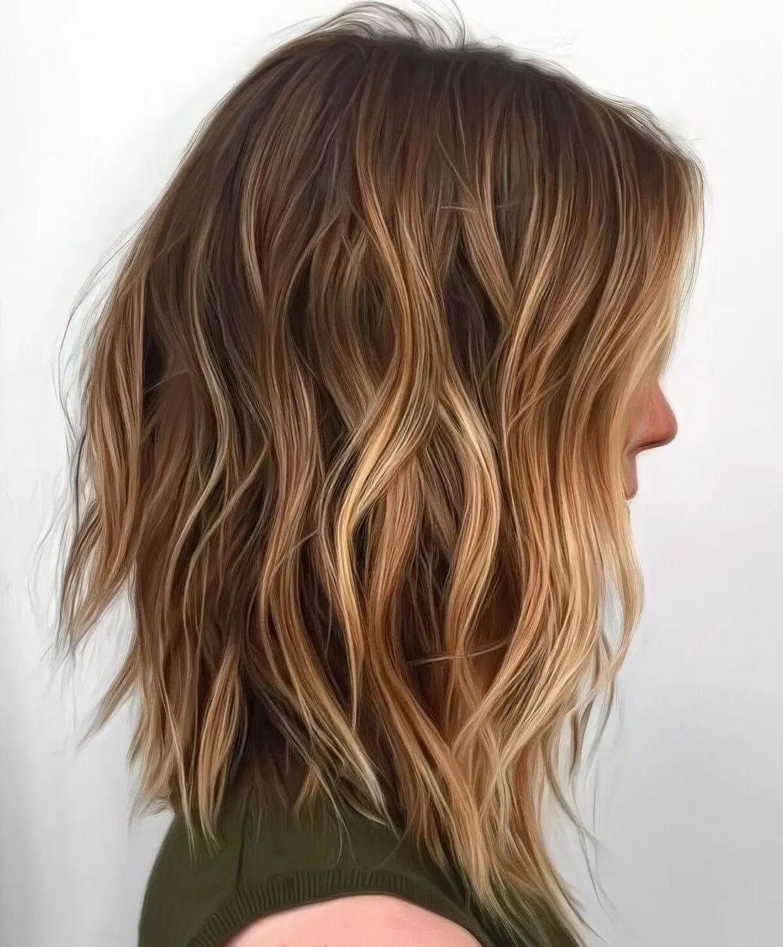 Photo showing blonde balayage haircut idea, with the hairstyle clearly visible.
