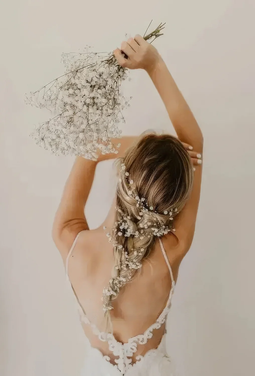 Photo showing boho braided hairstyle, with the hairstyle clearly visible.