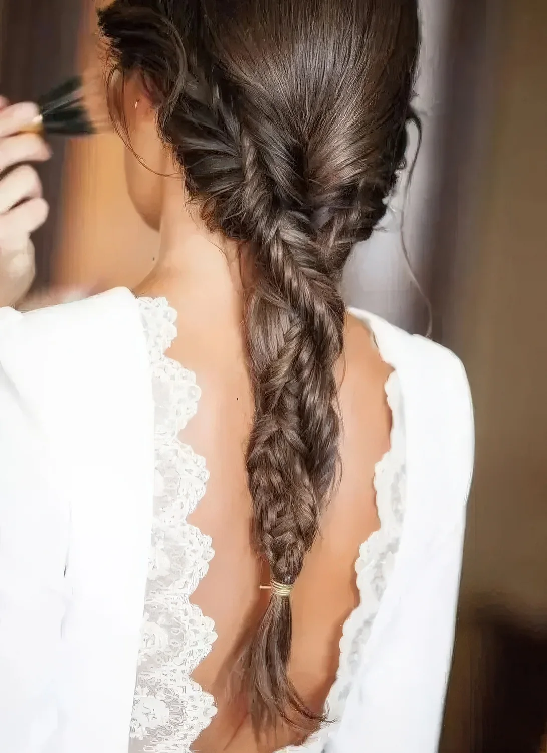 Braid made of two fishtail braids, which.